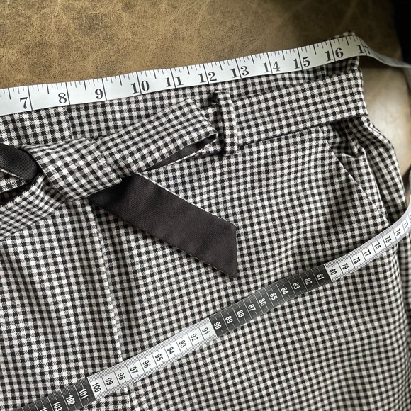 BHWM small check gingham tapered ankle pant - Picture 3 of 6